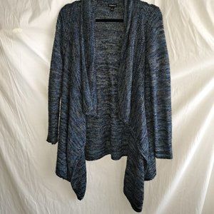 Torrid, 1, Blue, Black, Gray, White, Pattern, Long Sleeve, Cardigan
